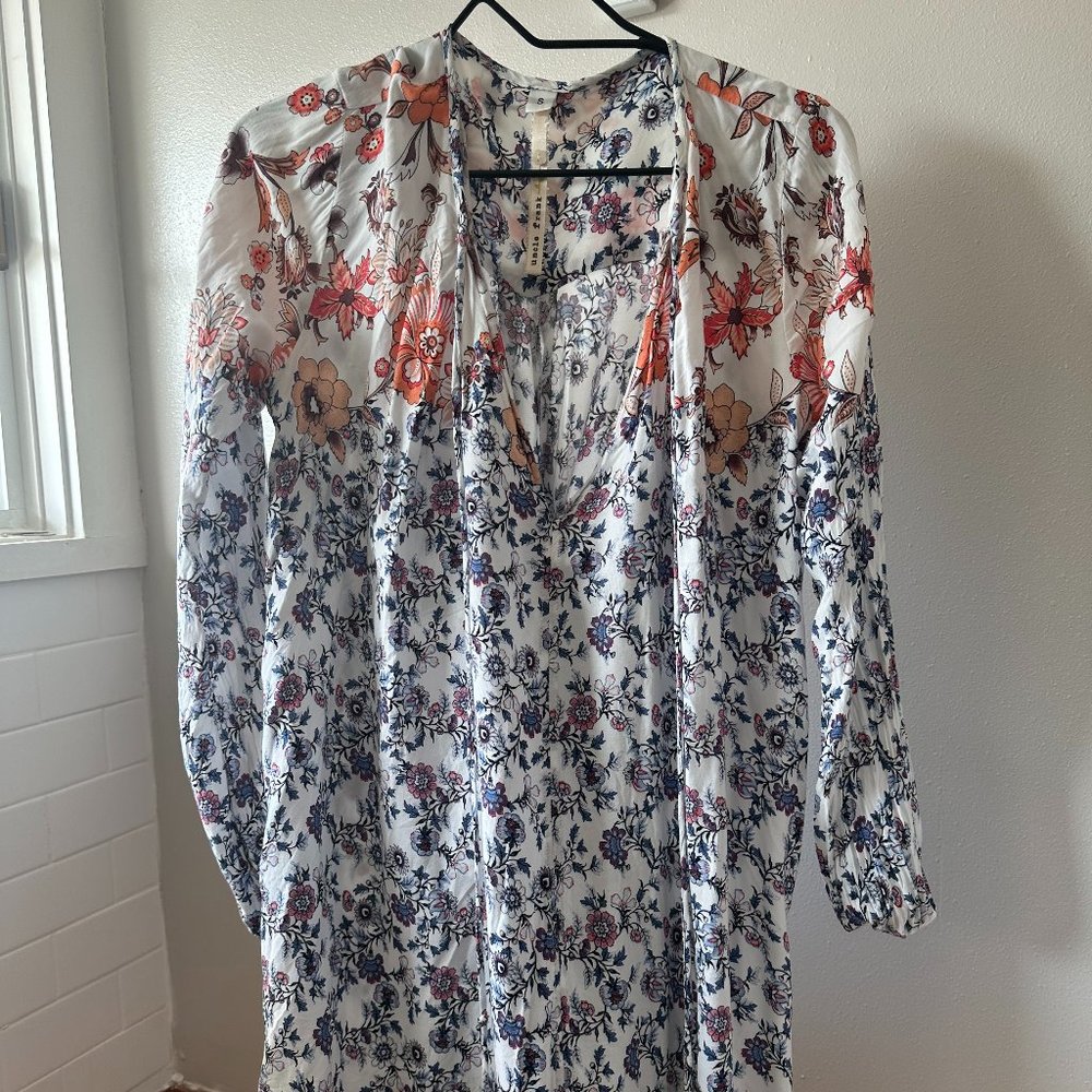 Uncle Frank Flowy Fall Dress Long Sleeves